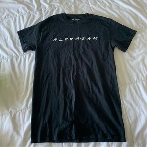 Alpha Gam Friends Font T-shirt